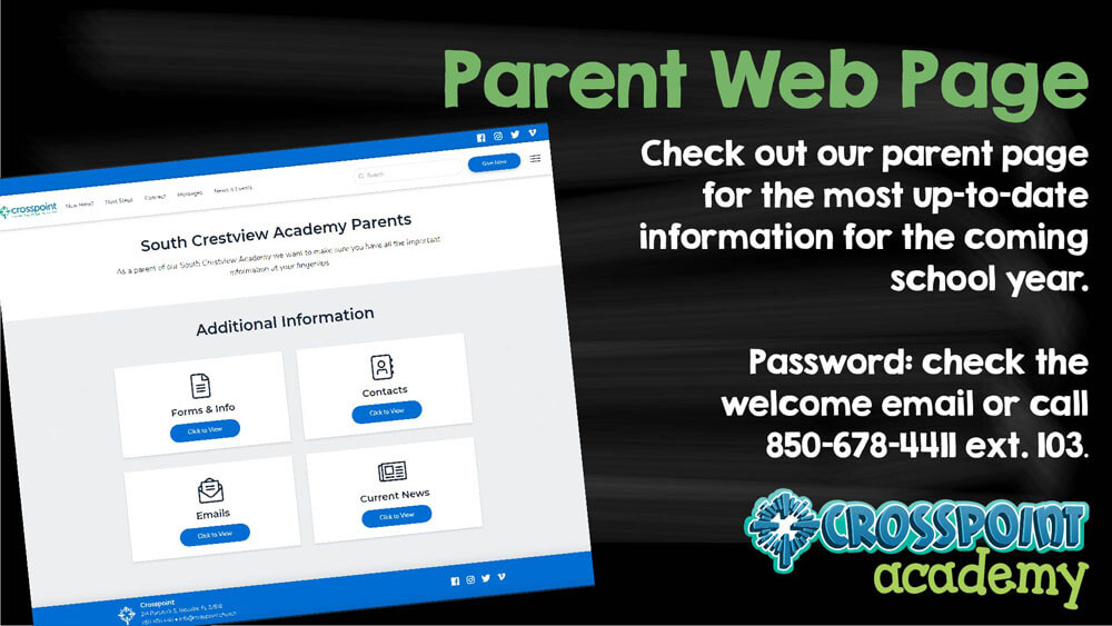 Crosspoint Academy Parent Page