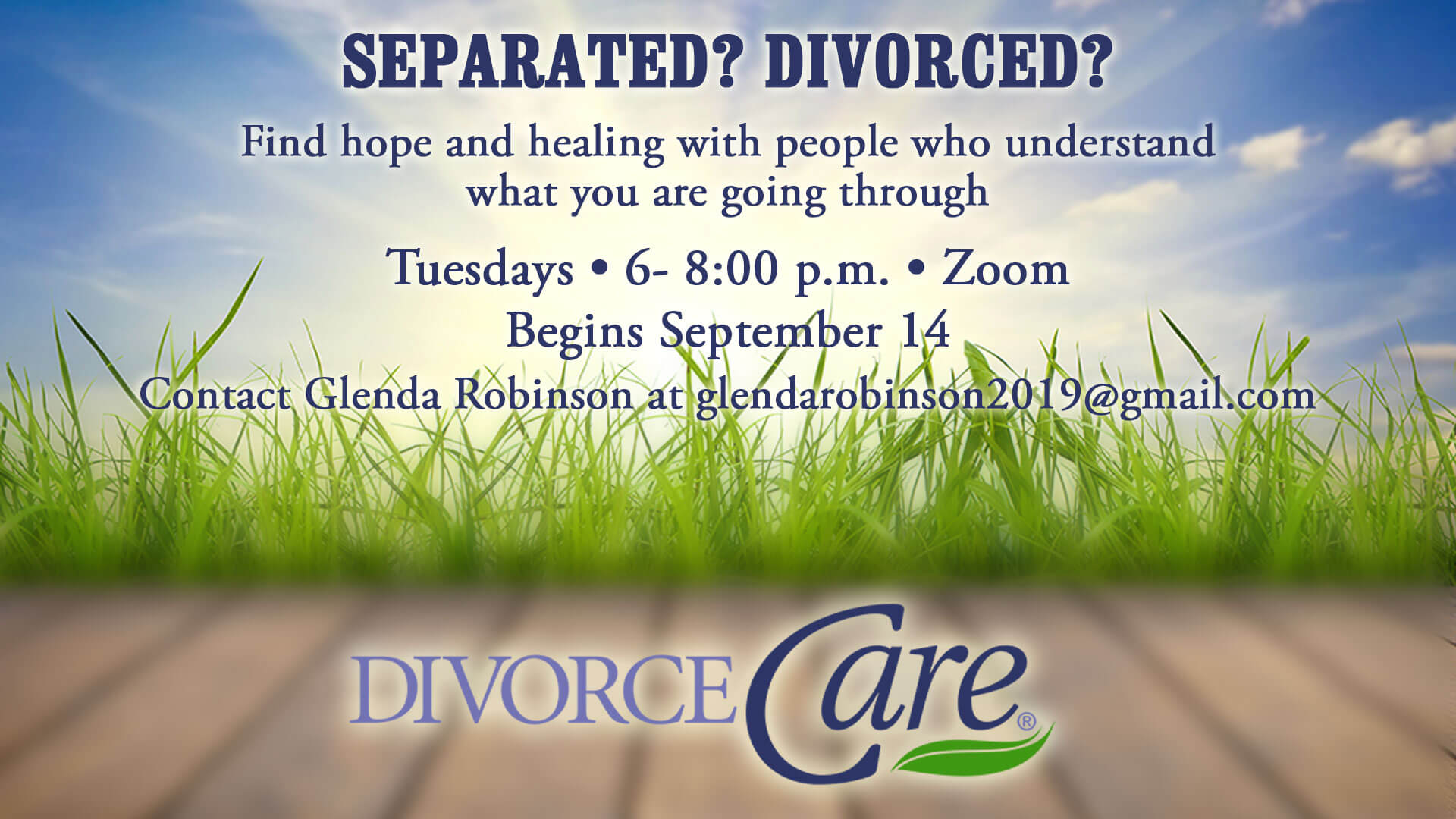DivorceCare 2021 begins September 14
