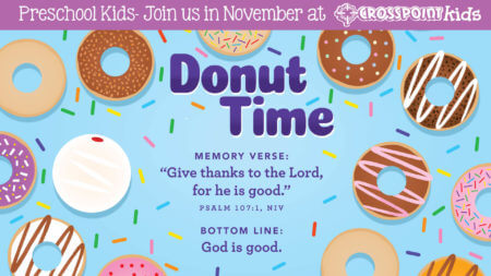 November Preschool Focus - Donut Time