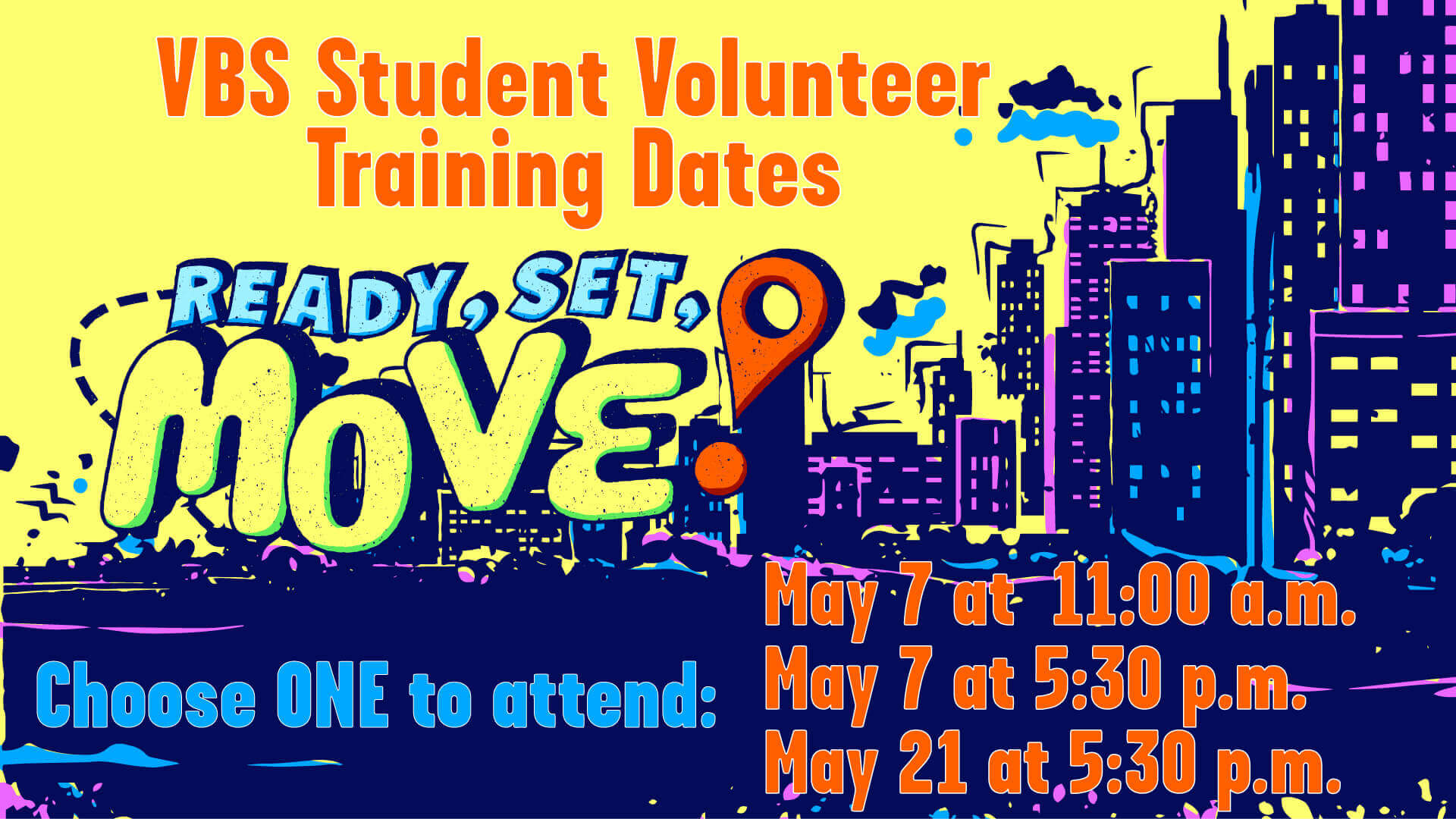 Student Volunteer Training Dates