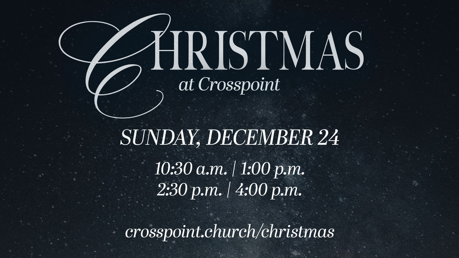 BW Christmas at Crosspoint