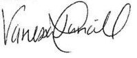 Vanessa Mancill Handwritten Signature